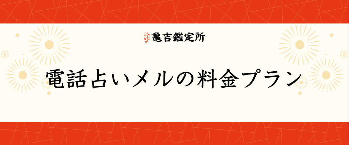 電話占いメルの料金プラン