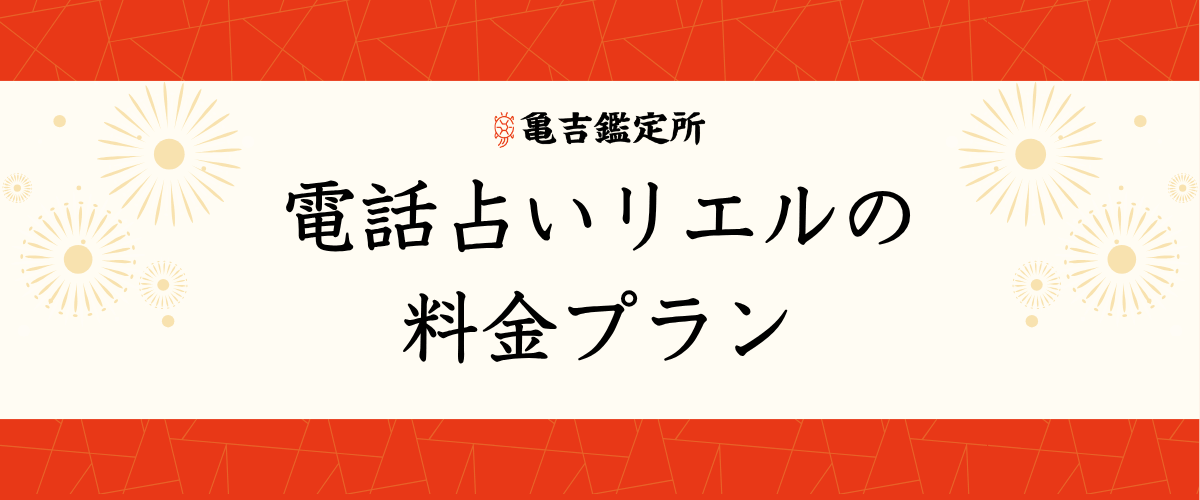 電話占いリエルの料金プラン