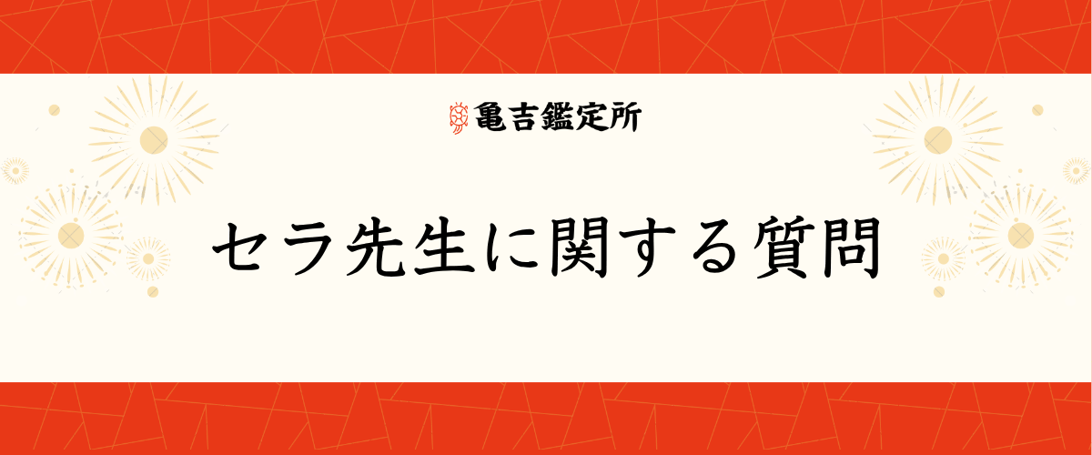 セラ先生に関する質問